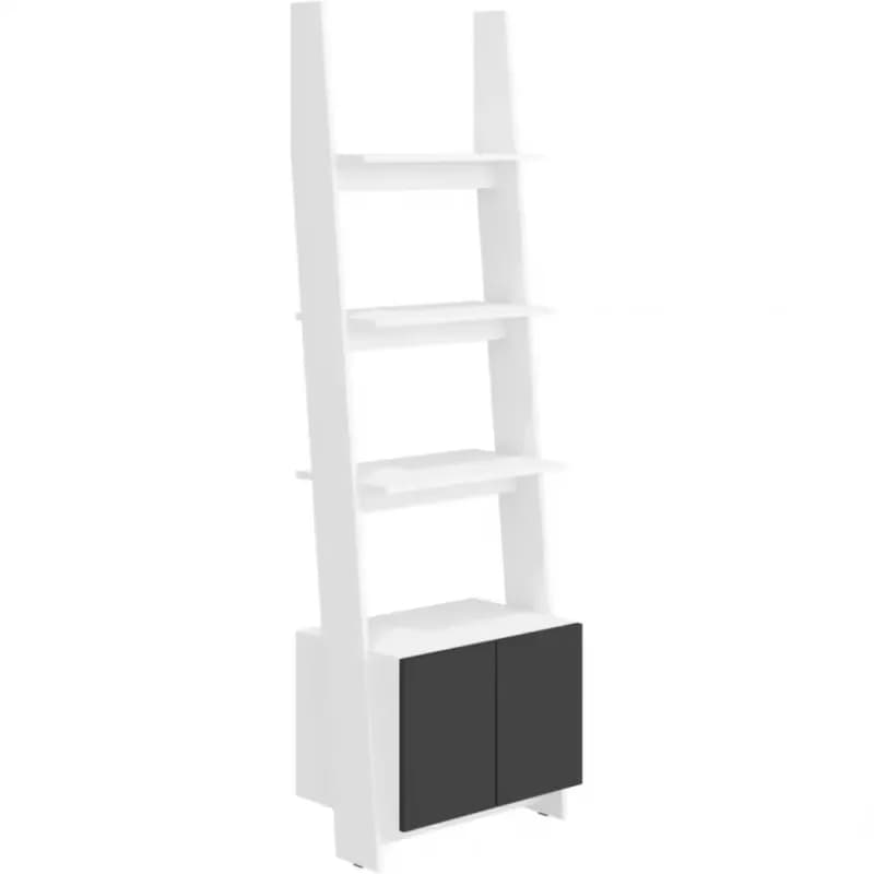 Regál Rack 60-1D Biely/čierna 1
