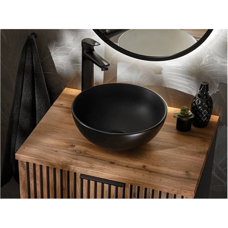 ArtCom Keramické umývadlo DOMI MB | čierny mat 32 cm 5