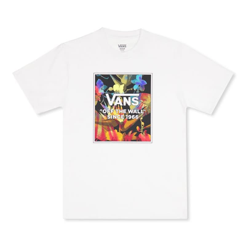 Pánske tričko s krátkym rukávom VANS MN FLORAL TIE DYE -B WHITE 4