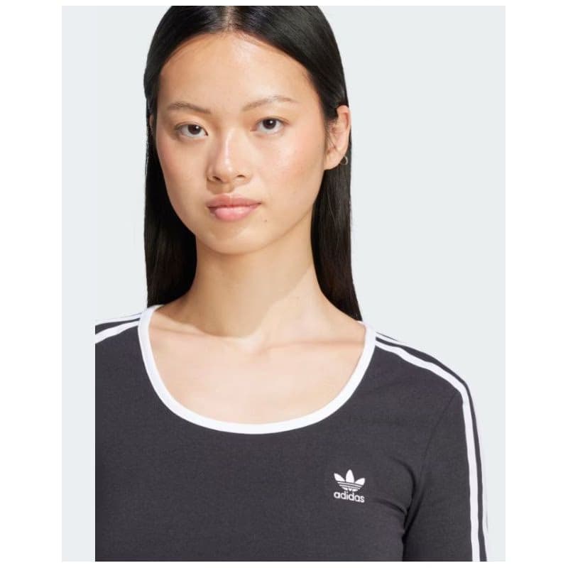 Dámske tričko s dlhým rukávom ADIDAS ORIGINALS 3S LS CROP-BLACK 2