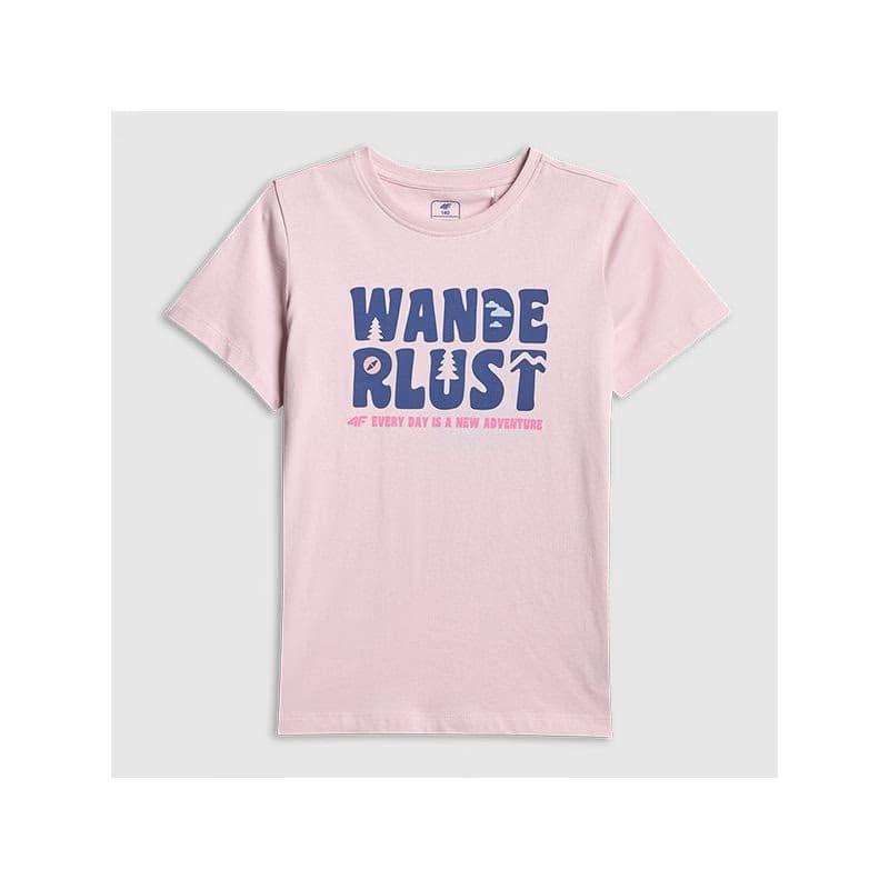 Dievčenské tričko s krátkym rukávom 4F JUNIOR TSHIRT F2884-56S-LIGHT PINK 3
