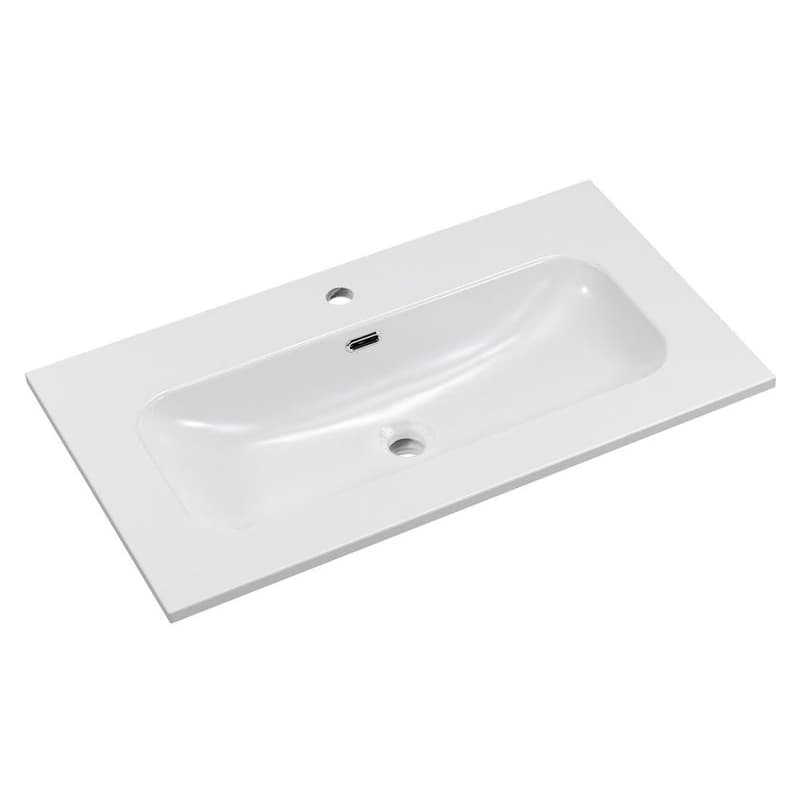 ArtCom Keramické umývadlo FLY 80 | E-8073-80 | biely lesk 80 cm
