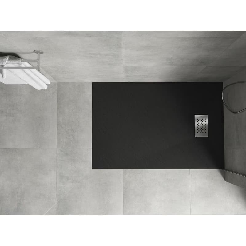 MEXEN/S - Hugo sprchová vanička SMC 130x80, čierna, krytka nerez 42708013-X 4