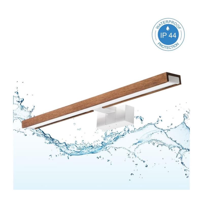 Brilagi -LED kúpeľňové zrkadlové svietidlo 3v1 WOODY MIRROR LED/12W/230V IP44 biela/dub čerešňa 8590828018247