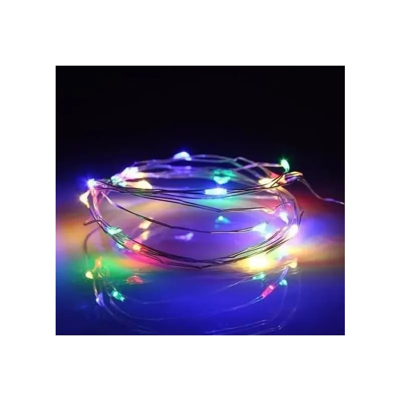 Vianočné LED svetielka 20l drôtik kvapky na batérie 4/19/nik/m