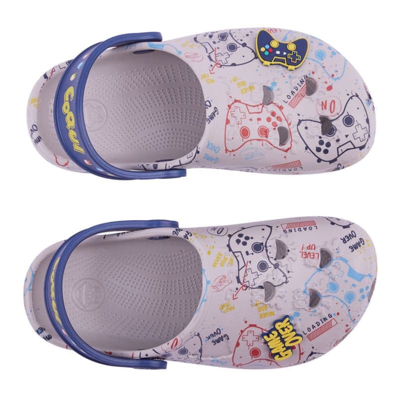 Detské kroksy (rekreačná obuv) COQUI Little Frog + Amulet stone navy 3