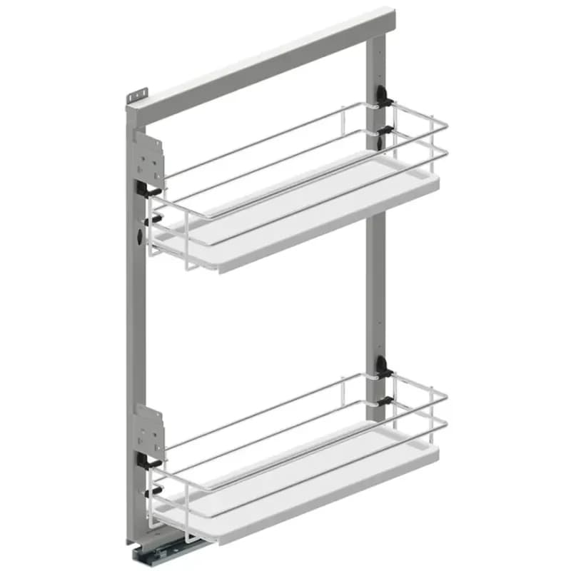 Cargo Mini Bočný kôš 15 ľavé l480 chróm/biela