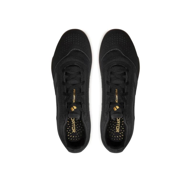Pánske futbalové kopačky halové ADIDAS Predator M IC core black carbon gold met 3
