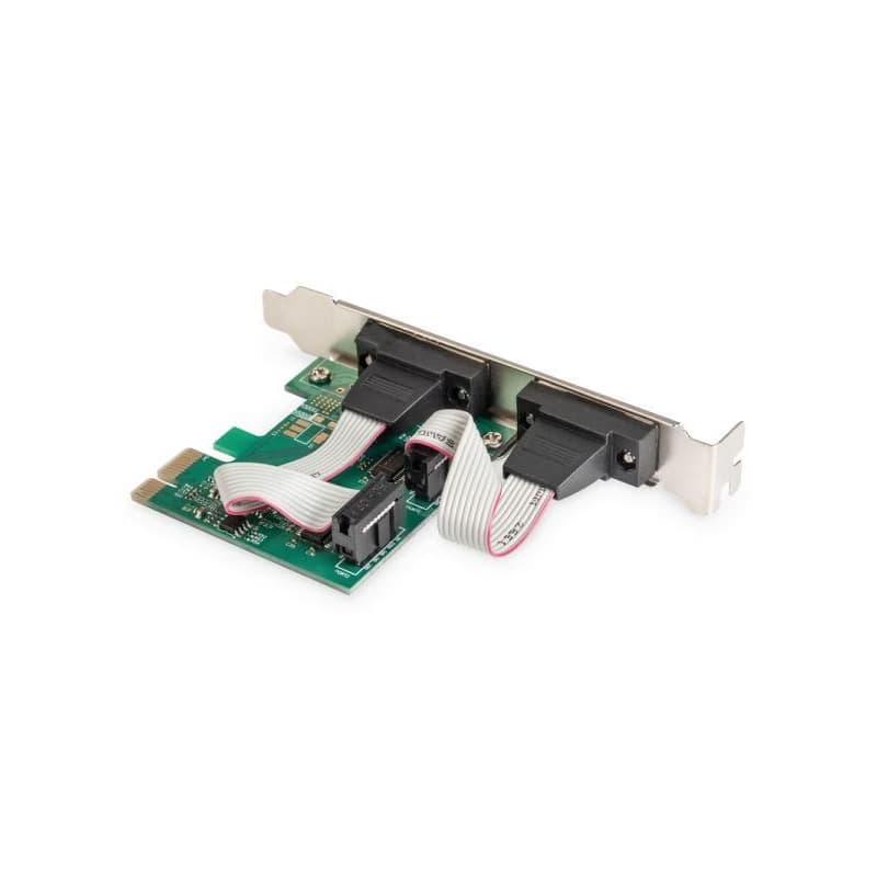 Digitus Adaptér PCI Express x1 2xsériový port, +low profile čipová sada: ASIX99100 2