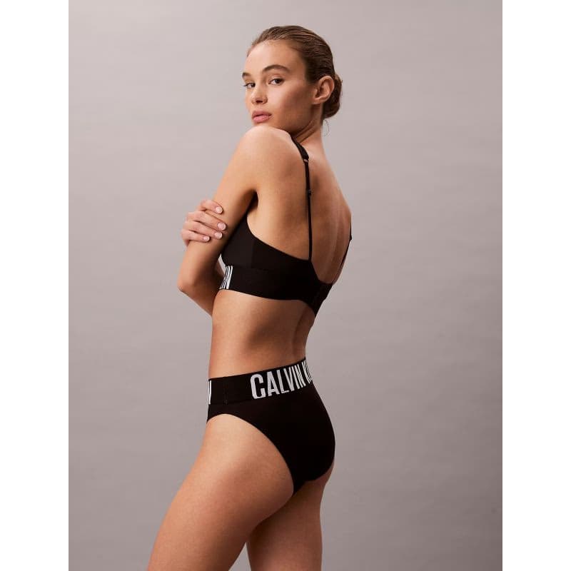 Dámske nohavičky CALVIN KLEIN High Waist Bikini Briefs Intense Power Microfibre black 3