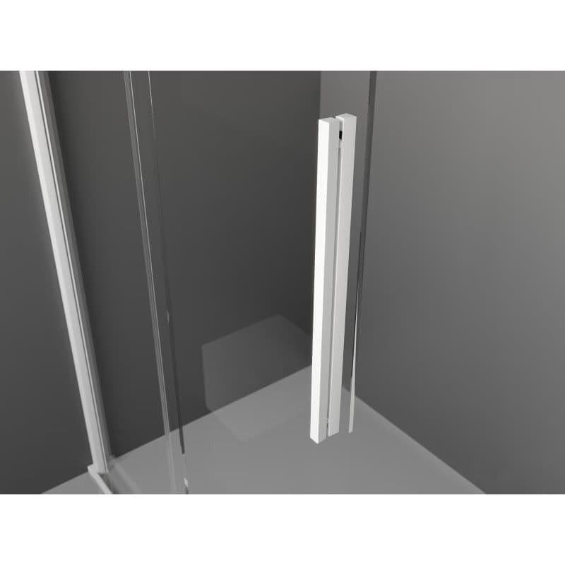 MEXEN/S - Velar Sprchová zástena posuvná Walk-in 80 x 200, grafit 8 mm, biela 871-080-000-43-20 4