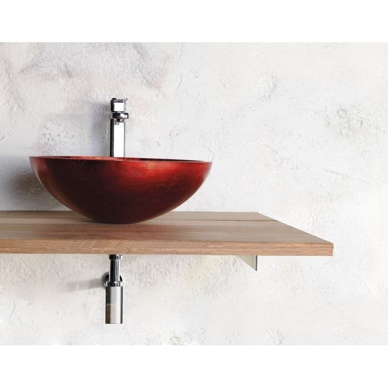 SAPHO - MURANO ROSSO IMPERO sklenené umývadlo na dosku, priemer 40cm, červené AL5318-63 4