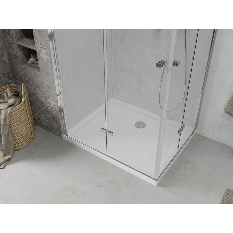 MEXEN/S - Lima Duo sprchovací kút 100x90, transparent, chróm + vanička so sifónom 856-100-090-01-02-4010 5