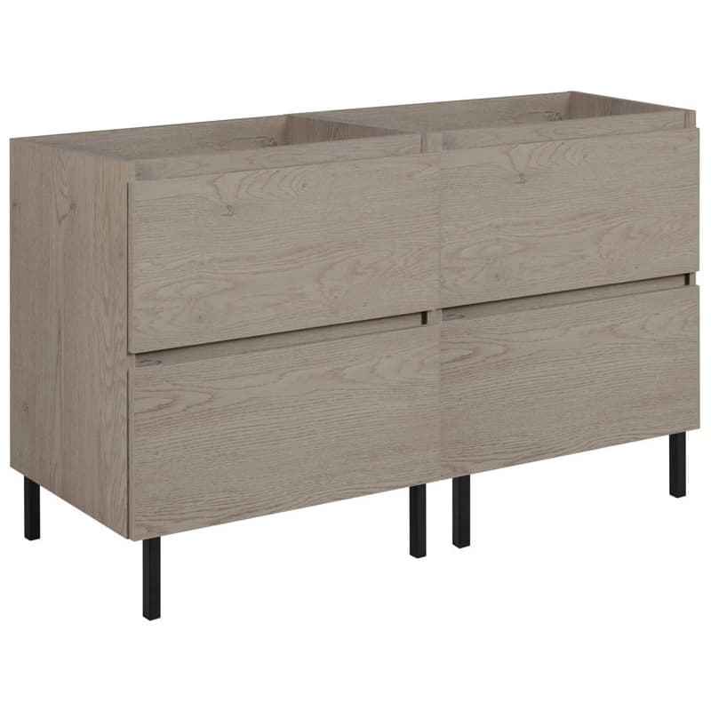 Elvisia Skrinka pod umývadlo s doskou SIMPLE Dark oak D120/1 | 120 cm 5
