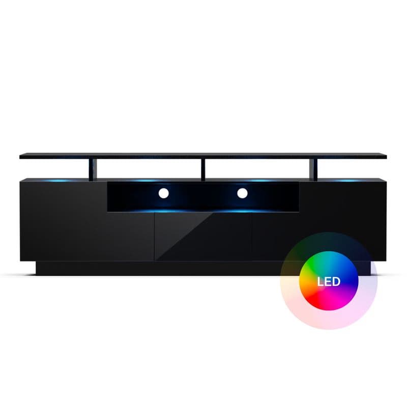Blumfeldt Perth Lowboard, TV skrinka, 150 x 35 x 50 cm, LED 1
