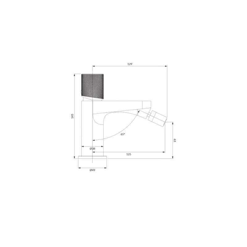 OMNIRES - CONTOUR bidetová batéria chróm /CR/ CT8020CR 3