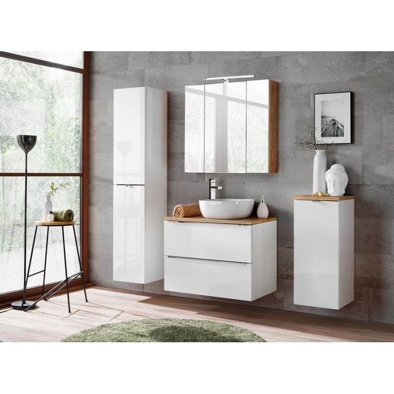 ArtCom Závesná skrinka do kúpeľne CAPRI White 811 4