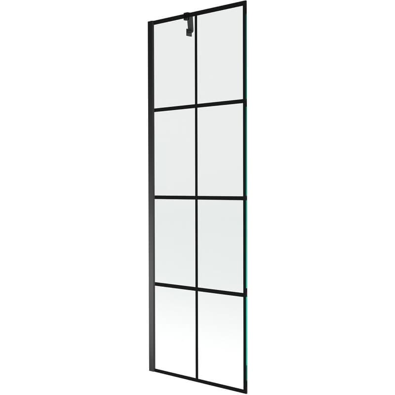 MEXEN/S - Next vaňová zástena FIX 60 x 150, čierna dekor, čierna 895-060-000-00-77-70 1