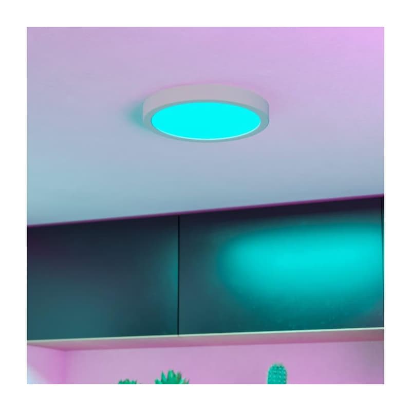 Eglo 901376 - LED RGBW stmievateľné dymové stropné svietidlo FUEVA-Z LED/11,2W/230V 21,1cm IP44 biele 901376