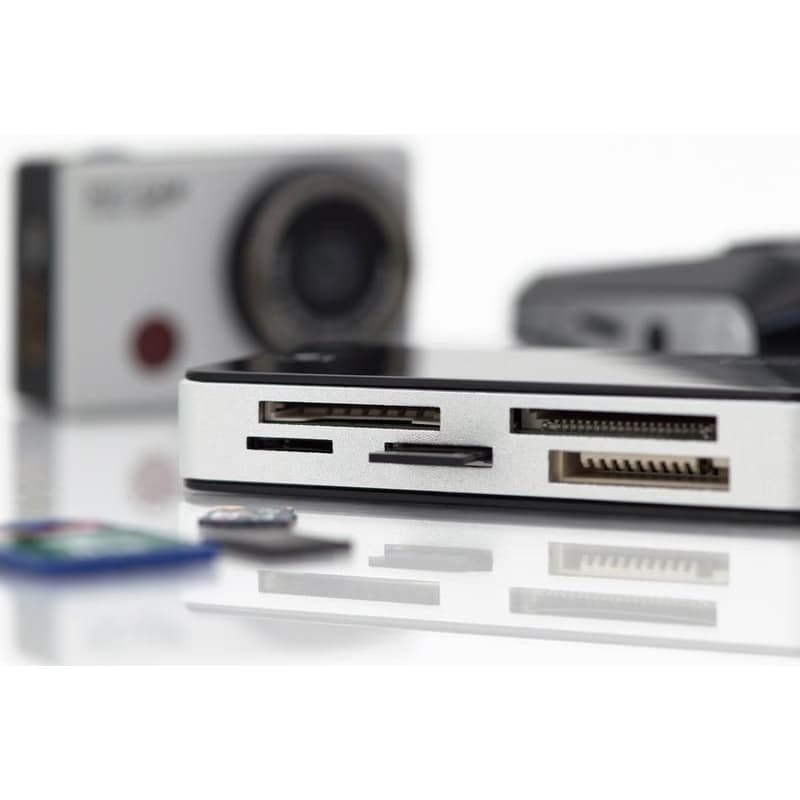 DIGITUS Čítačka kariet USB 3.0 s pripojovacím káblom USB 1m Podpora kariet MS/SD/SDHC/MiniSD/M2/CF/MD/SDXC 2