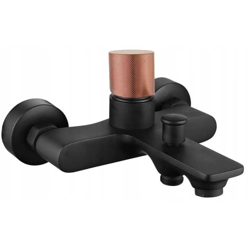 MEXEN/S - Royo One vaňová batéria 150 mm, čierna/ružové zlato 72230-76 1