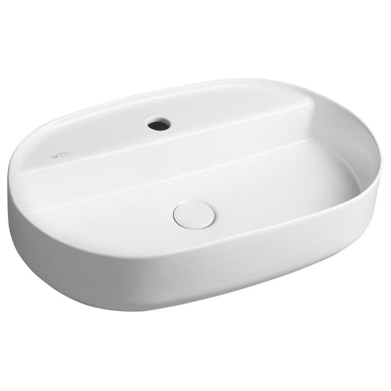 ISVEA - INFINITY OVAL keramické umývadlo na dosku, 60x40cm, matná biela 10NF65060-2L 1