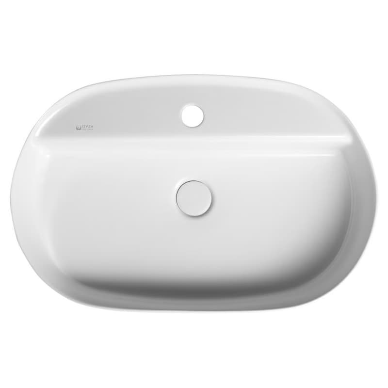 ISVEA - INFINITY OVAL keramické umývadlo na dosku, 60x40cm, matná biela 10NF65060-2L 3