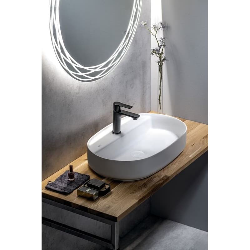 ISVEA - INFINITY OVAL keramické umývadlo na dosku, 60x40cm, matná biela 10NF65060-2L 4