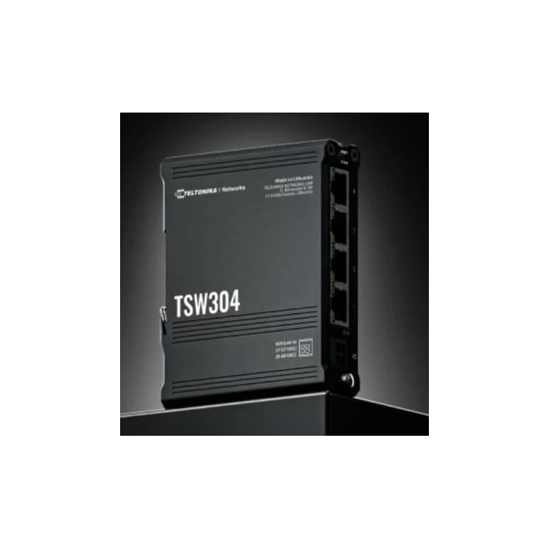 Teltonika ETHERNETOVÝ Switch NA DIN LIŠTU - TSW304