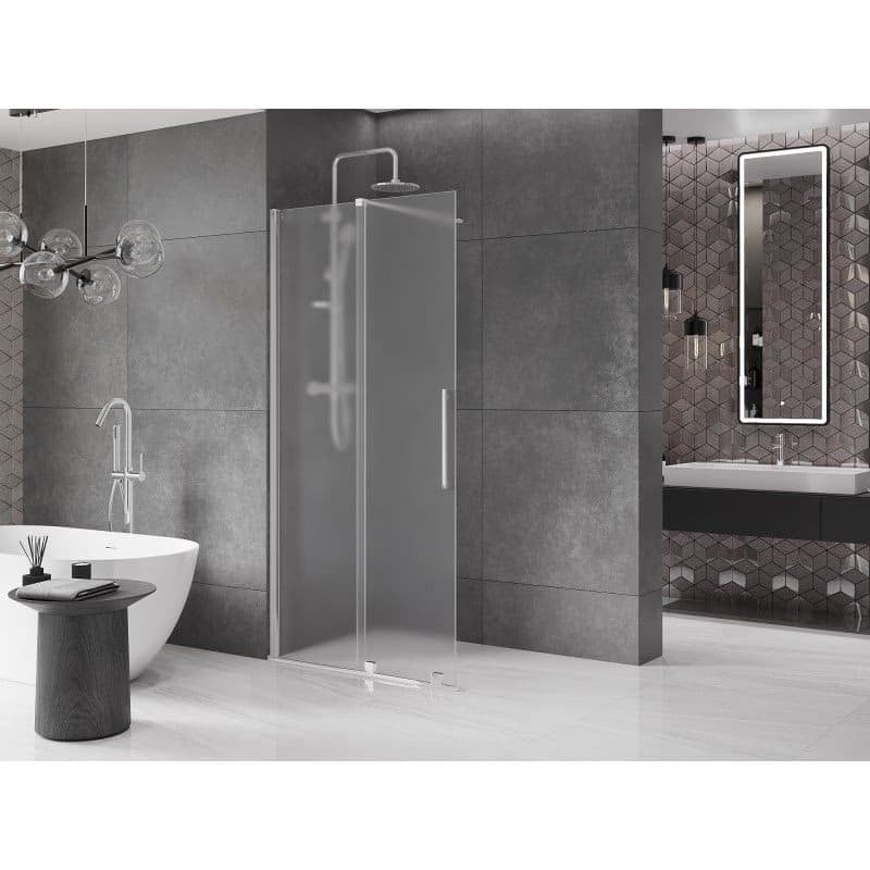 MEXEN/S - Velar Sprchová zástena posuvná Walk-in 100 x 200, dekor 8 mm, chróm 871-100-000-33-01 2