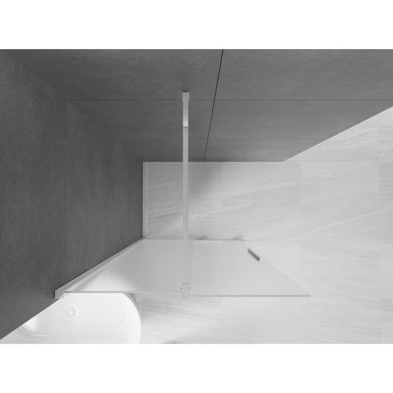 MEXEN/S - Velar Sprchová zástena posuvná Walk-in 100 x 200, dekor 8 mm, chróm 871-100-000-33-01 4