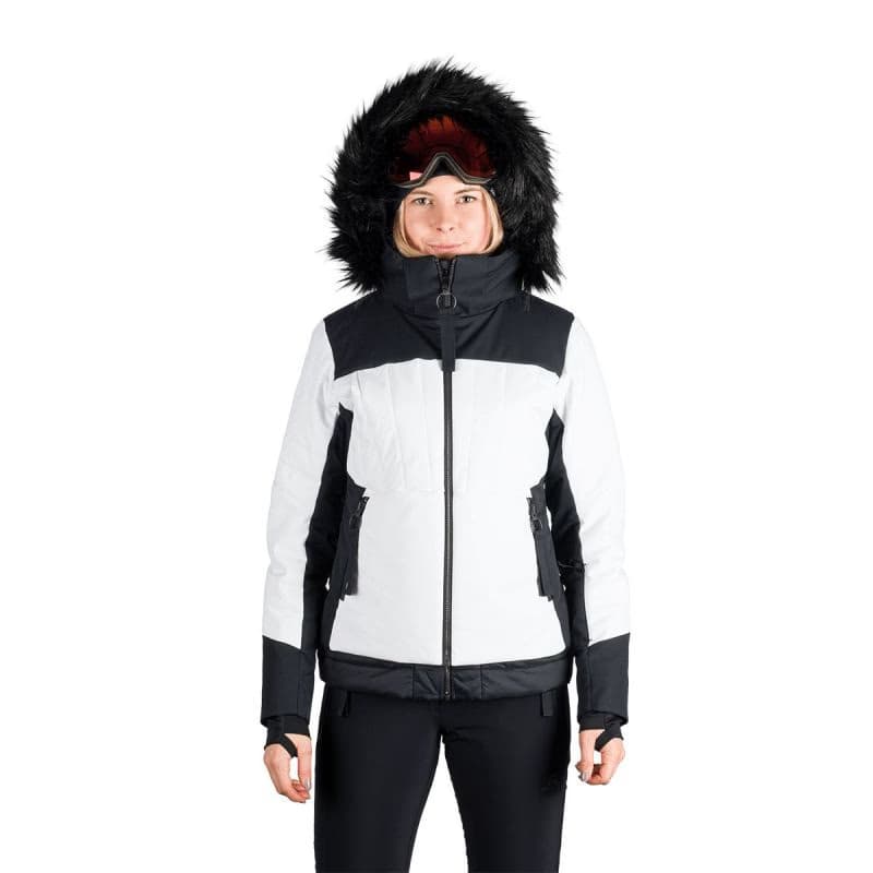 Dámska lyžiarska bunda NORTHFINDER TAYLER-212whiteblack 3