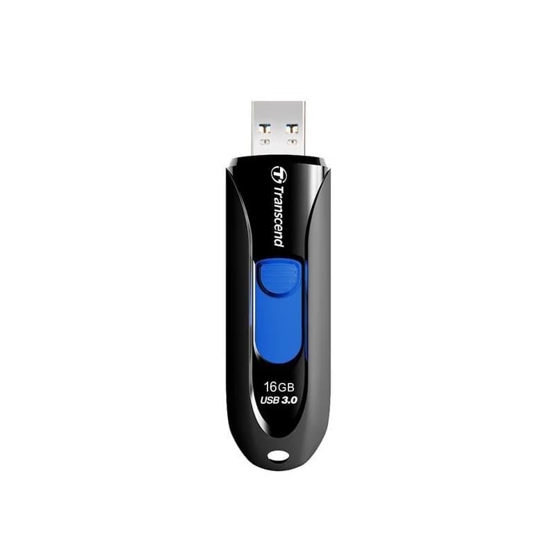 TRANSCEND USB Flash 16GB JetFlash®790, USB 3.1 (R:90/W:12 MB/s) čierna/modrá 2