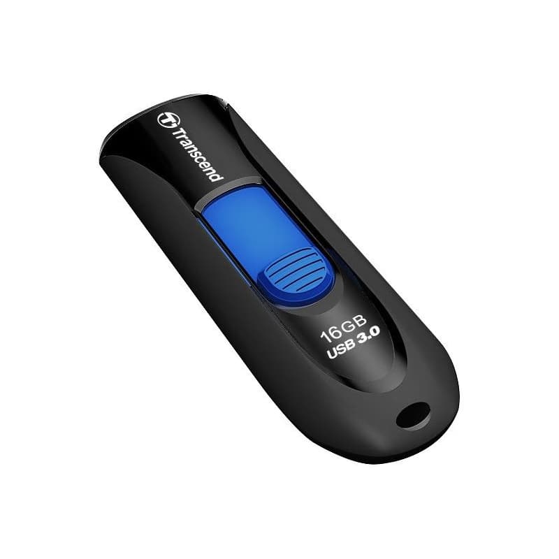TRANSCEND USB Flash 16GB JetFlash®790, USB 3.1 (R:90/W:12 MB/s) čierna/modrá 3