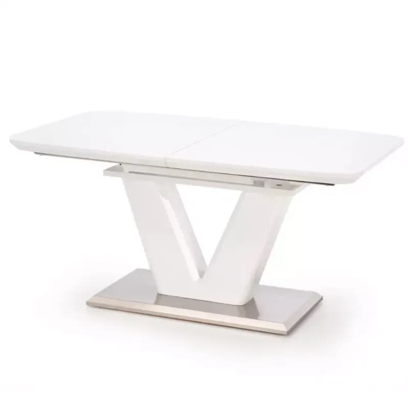Rozkladací stôl Mistral 160/220x90cm Mdf/Oceľ – Biely 1