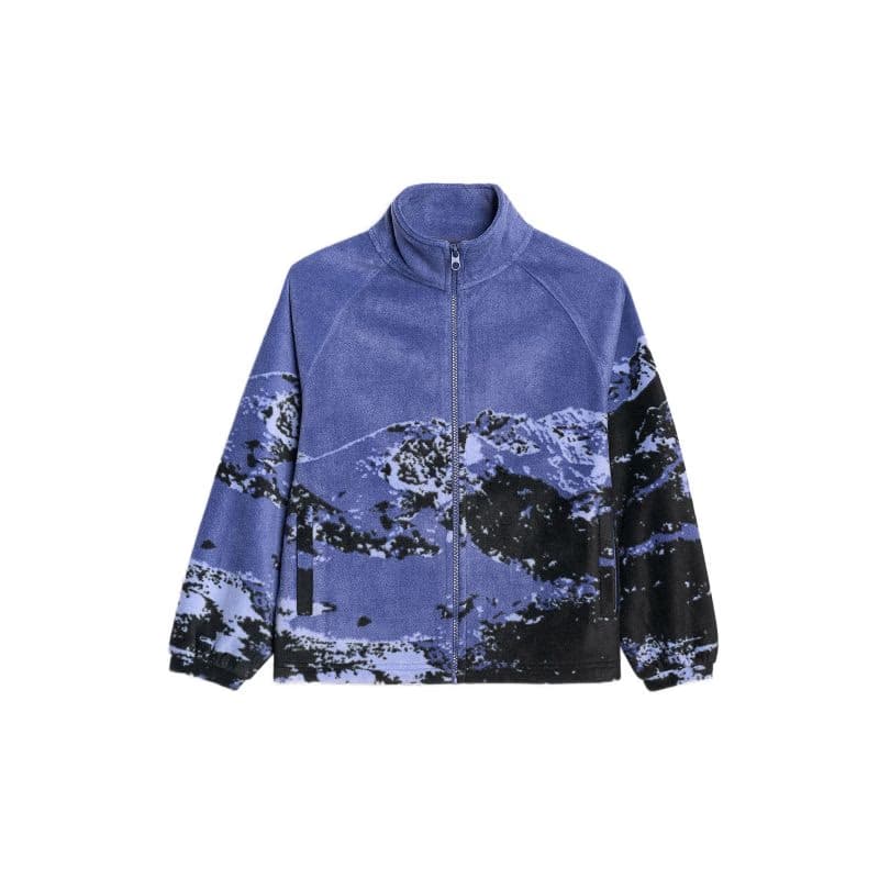 Chlapčenská flisová mikina so zipsom 4F JUNIOR FLEECE M349-4FJWAW25TFLEM349-91A-MULTICOLOUR 1 ALLOVER 5