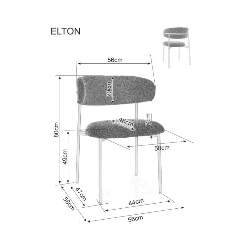 Signal Jedálenská stolička ELTON D BREGO | béžová 6