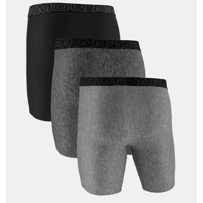 Pánske boxerky UNDER ARMOUR 3 PACK-UA PERFORMANCE TECH - SOLID 9 inch-GRY 3