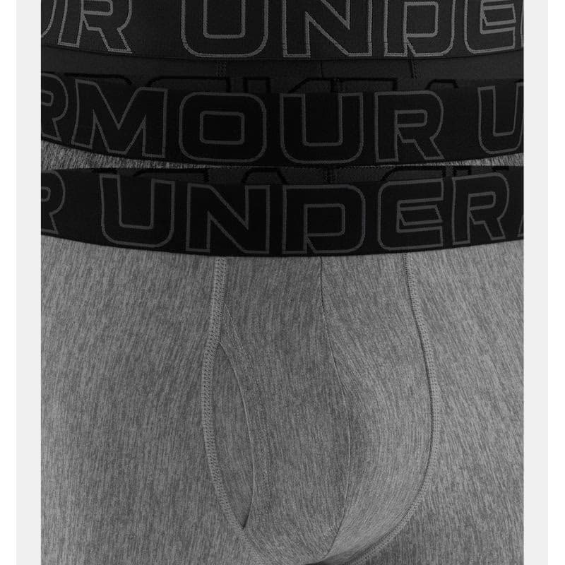 Pánske boxerky UNDER ARMOUR 3 PACK-UA PERFORMANCE TECH - SOLID 9 inch-GRY 4