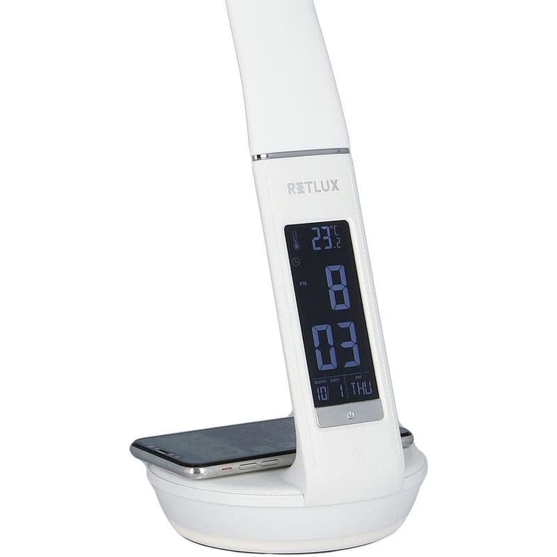 RTL 203 stm.LED lamp.biela Qi 6W RETLUX 4