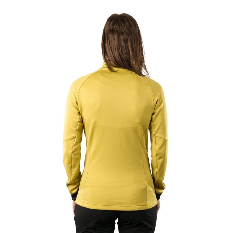 Dámska turistická flisová mikina so zipsom NORTHFINDER ANGELES-520mustard 4