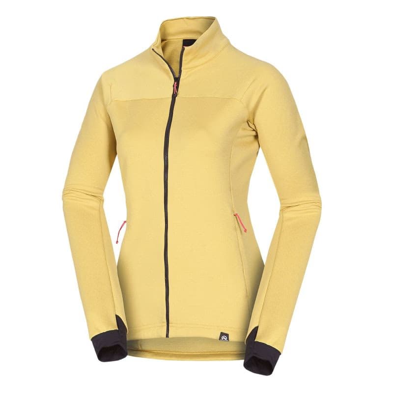 Dámska turistická flisová mikina so zipsom NORTHFINDER ANGELES-520mustard 5