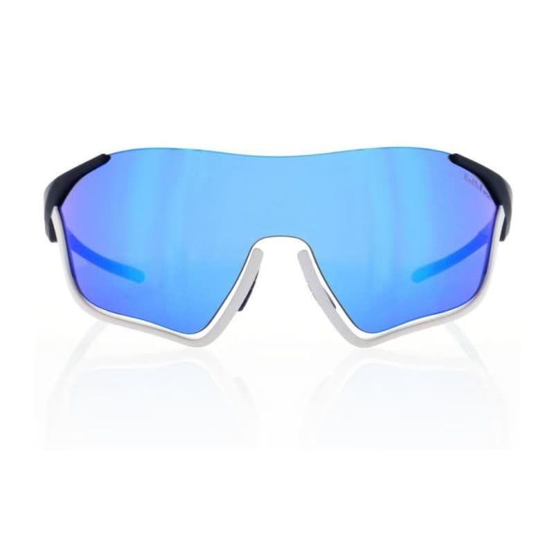 Slnečné okuliare RED BULL SPECT FLOW 001, white blue, smoke with blue mirror, CAT3, 2nd lens transparent, 135-0 2