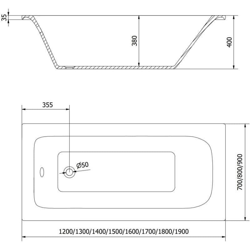MEXEN - Vega 130 x 70 cm 55011307000 5