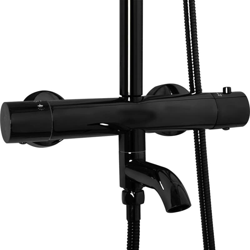 REA REA - Sprchový set s batériou 150mm Lungo čierny metalický REA-P8763 5