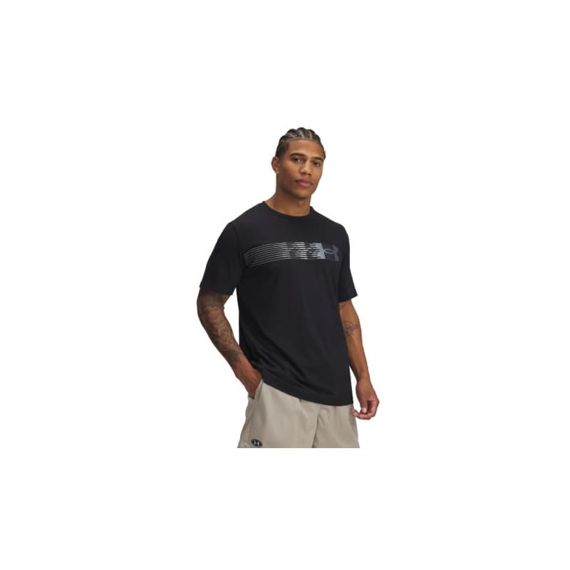 Pánske tričko s krátkym rukávom UNDER ARMOUR UA M LC FLY IN LOGO SS-BLK 1