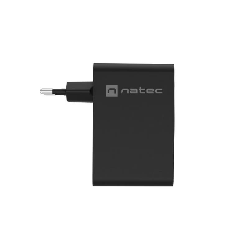 Univerzálna USB nabíjačka Natec GaN 100W, 3X USB-C, 1X USB-A, Čierna 5