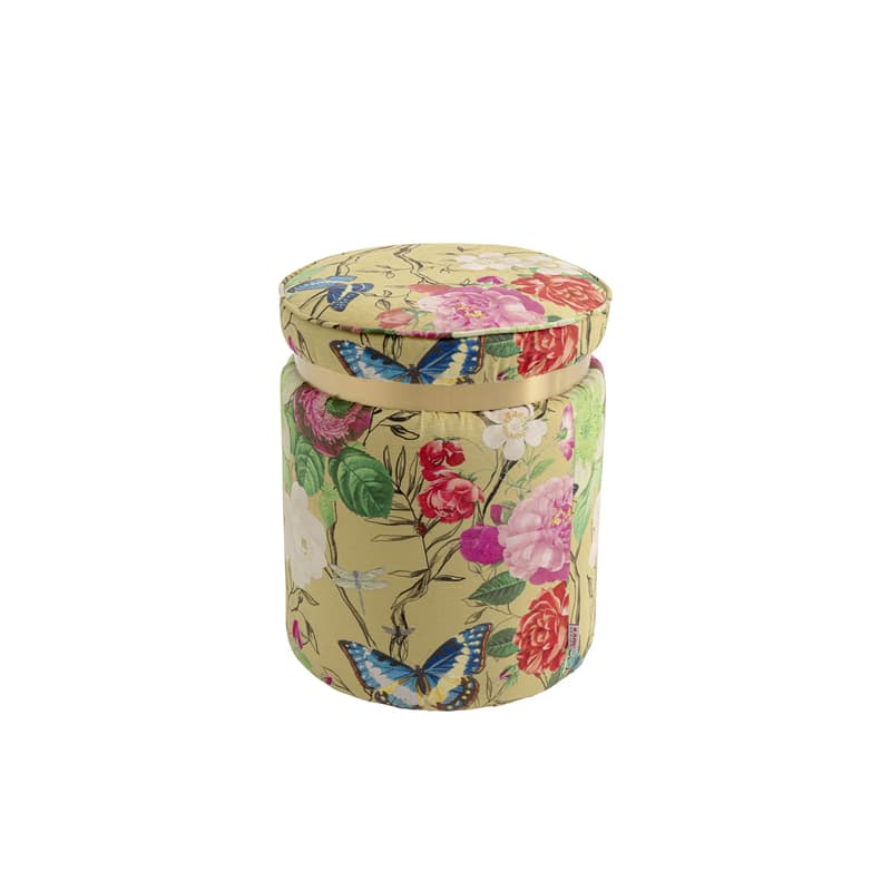 Flower Fever Yellow taburetka Ø39 cm 1