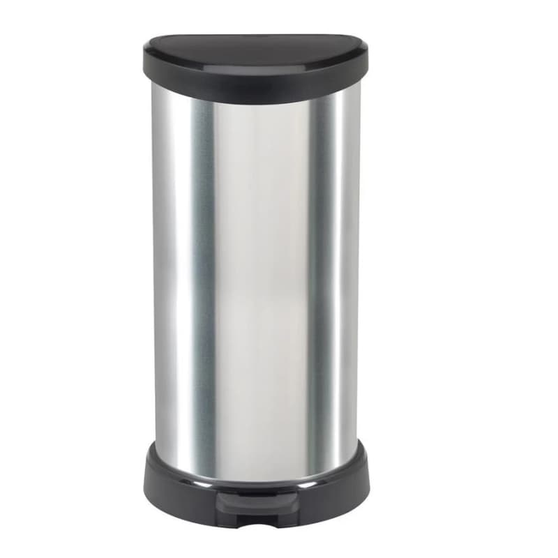 CURVER Odpadkový kôš DECO BIN 40l |strieborný