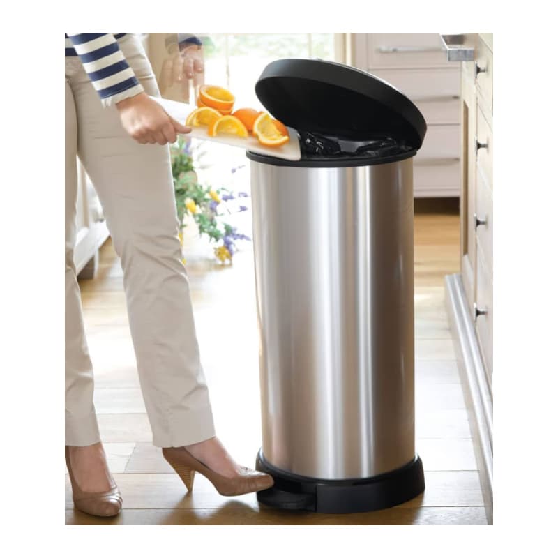CURVER Odpadkový kôš DECO BIN 40l |strieborný 6